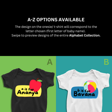 Load image into Gallery viewer, A For Baby Name Personalized Onesie or T Shirt
