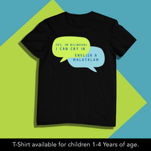 Load image into Gallery viewer, I'm Bilingual Can Cry in 2 Languages Customizable Onesie or T Shirt