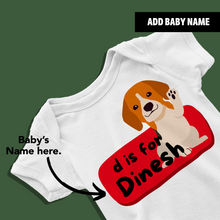 Load image into Gallery viewer, D For Baby Name Personalized Onesie or T Shirt