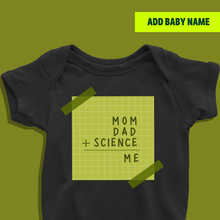 Load image into Gallery viewer, Mom, Dad & Science Made Me IVF Baby Personalizable Onesie or T Shirt