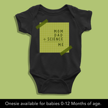Load image into Gallery viewer, Mom, Dad & Science Made Me IVF Baby Personalizable Onesie or T Shirt