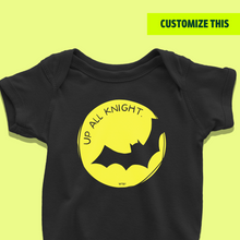 Load image into Gallery viewer, Bat-Baby - Up all Knight Onesie or T-Shirt