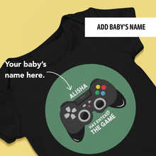 Load image into Gallery viewer, Gamer Baby: New Player has entered the game Onesie or T-Shirt