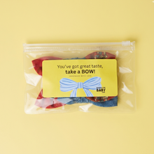 Load image into Gallery viewer, Roses are Red, Violets are Blue - Set of 3 Small Bows

