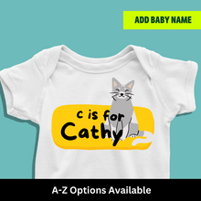 Load image into Gallery viewer, C For Baby Name Personalized Onesie or T Shirt
