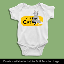 Load image into Gallery viewer, C For Baby Name Personalized Onesie or T Shirt
