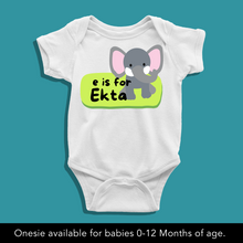 Load image into Gallery viewer, E For Baby Name Personalized Onesie or T Shirt
