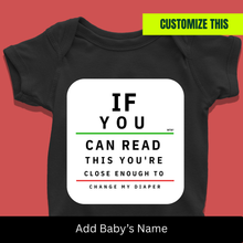Load image into Gallery viewer, Eye Test: Come Close &amp; Read Onesie or T-Shirt
