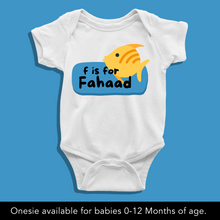 Load image into Gallery viewer, F For Baby Name Personalized Onesie or T Shirt
