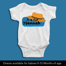 Load image into Gallery viewer, H For Baby Name Personalized Onesie or T Shirt
