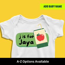 Load image into Gallery viewer, J For Baby Name Personalized Onesie or T Shirt

