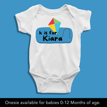 Load image into Gallery viewer, K For Baby Name Personalized Onesie or T Shirt
