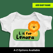 Load image into Gallery viewer, L For Baby Name Personalized Onesie or T Shirt
