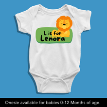 Load image into Gallery viewer, L For Baby Name Personalized Onesie or T Shirt
