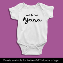Load image into Gallery viewer, Personalized Baby Name Onesie or T Shirt

