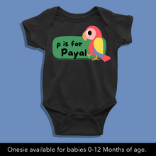 Load image into Gallery viewer, P For Baby Name Personalized Onesie or T Shirt
