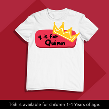 Load image into Gallery viewer, Q For Baby Name Personalized Onesie or T Shirt
