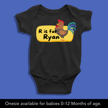 Load image into Gallery viewer, R For Baby Name Personalized Onesie or T Shirt
