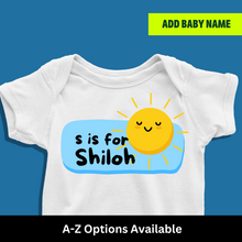 Load image into Gallery viewer, S For Baby Name Personalized Onesie or T Shirt
