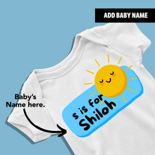Load image into Gallery viewer, S For Baby Name Personalized Onesie or T Shirt
