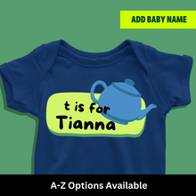 Load image into Gallery viewer, T For Baby Name Personalized Onesie or T Shirt
