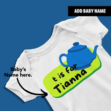Load image into Gallery viewer, T For Baby Name Personalized Onesie or T Shirt
