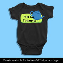Load image into Gallery viewer, T For Baby Name Personalized Onesie or T Shirt
