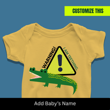 Load image into Gallery viewer, Warning! I'm Teething Onesie or T-Shirt
