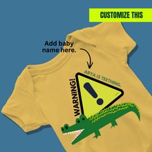Load image into Gallery viewer, Warning! I'm Teething Onesie or T-Shirt
