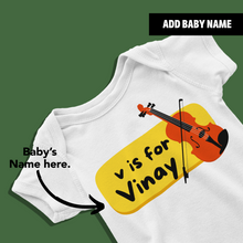Load image into Gallery viewer, V For Baby Name Personalized Onesie or T Shirt
