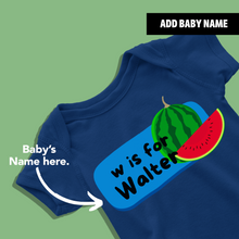 Load image into Gallery viewer, W For Baby Name Personalized Onesie or T Shirt
