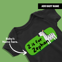 Load image into Gallery viewer, Z For Baby Name Personalized Onesie or T Shirt
