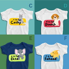 Load image into Gallery viewer, G For Baby Name Personalized Onesie or T Shirt
