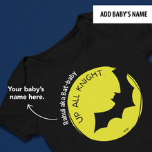 Load image into Gallery viewer, Bat-Baby - Up all Knight Onesie or T-Shirt
