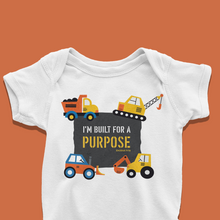 Load image into Gallery viewer, I am Built for a Purpose Onesie or T-Shirt
