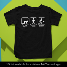 Load image into Gallery viewer, Crawl Walk Cricket Onesie - Little Cricket Fan Onesie or T-Shirt
