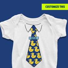 Load image into Gallery viewer, Ducky Tie Baby Onesie or T-Shirt
