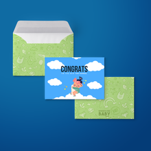 Load image into Gallery viewer, Tiny Human - Baby Girl - Customised Greeting Card

