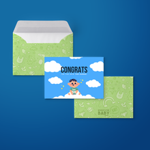 Load image into Gallery viewer, Tiny Human - Baby Boy - Customised Greeting Card
