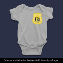 Load image into Gallery viewer, FBI Agent - Frequent Breastmilk Ingester Baby Onesie

