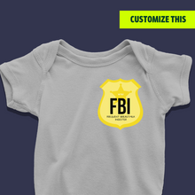Load image into Gallery viewer, FBI Agent - Frequent Breastmilk Ingester Baby Onesie
