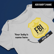 Load image into Gallery viewer, FBI Agent - Frequent Breastmilk Ingester Baby Onesie
