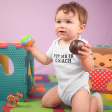 Load image into Gallery viewer, Put Me In Coach Onesie - Little Football Fan Onesie or T-Shirt
