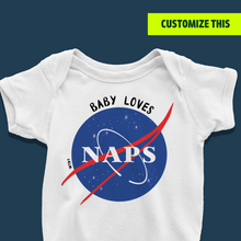 Load image into Gallery viewer, Astro-Naps Onesie or T-Shirt
