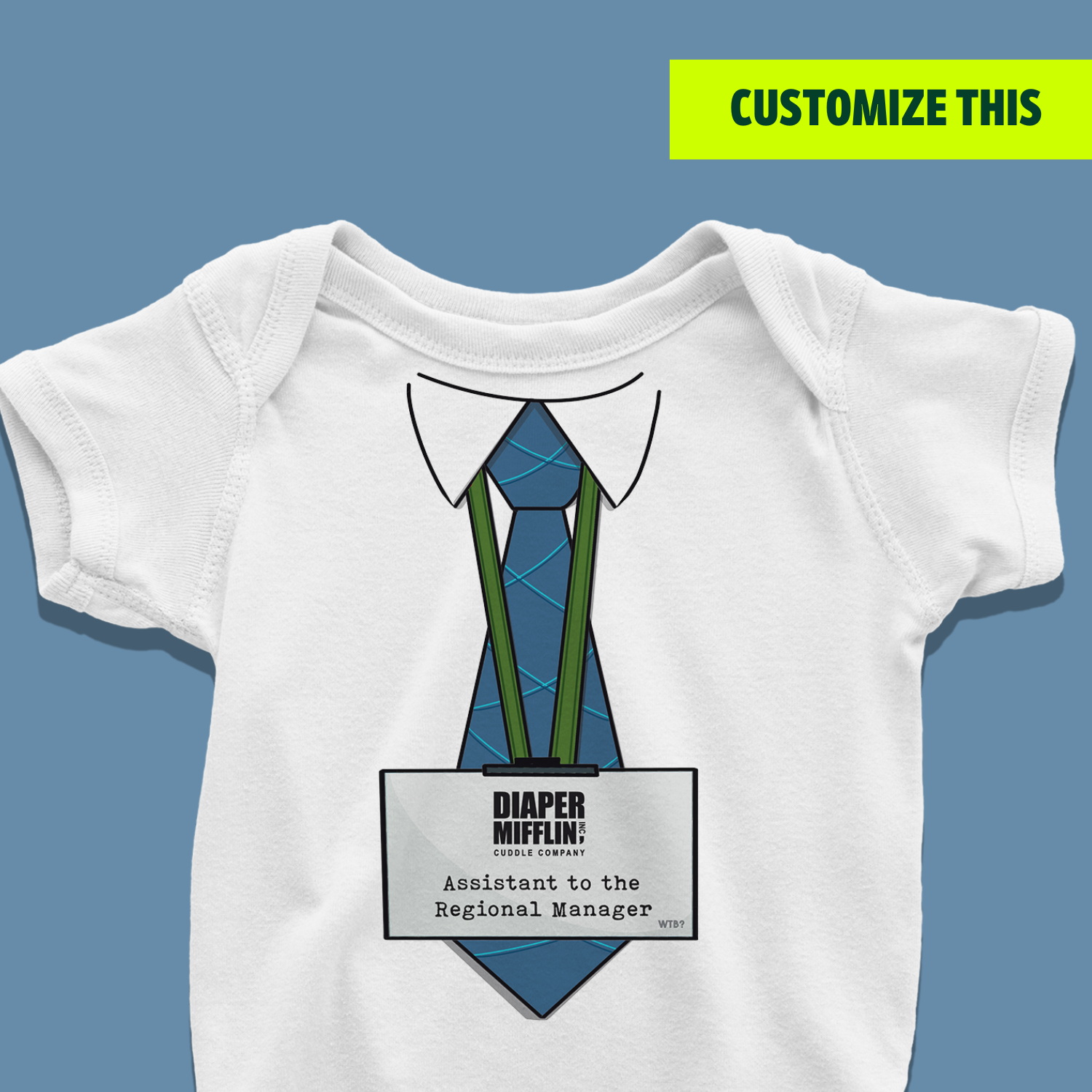 Assistant to the Regional Manager Diaper Mifflin Onesie or T