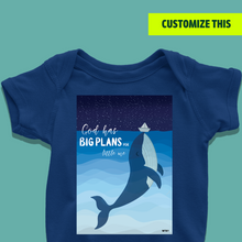 Load image into Gallery viewer, God has Big Plans for Little Me Onesie or T-Shirt
