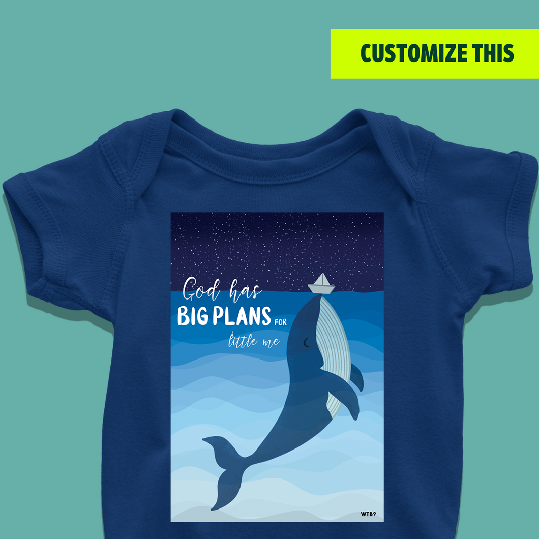 God has Big Plans for Little Me Onesie or T-Shirt