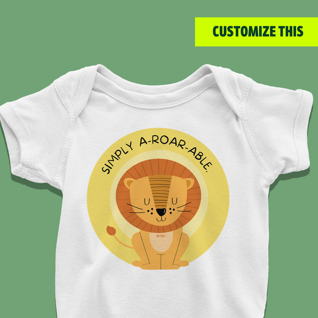 A-roar-able Lion Onesie or T-Shirt