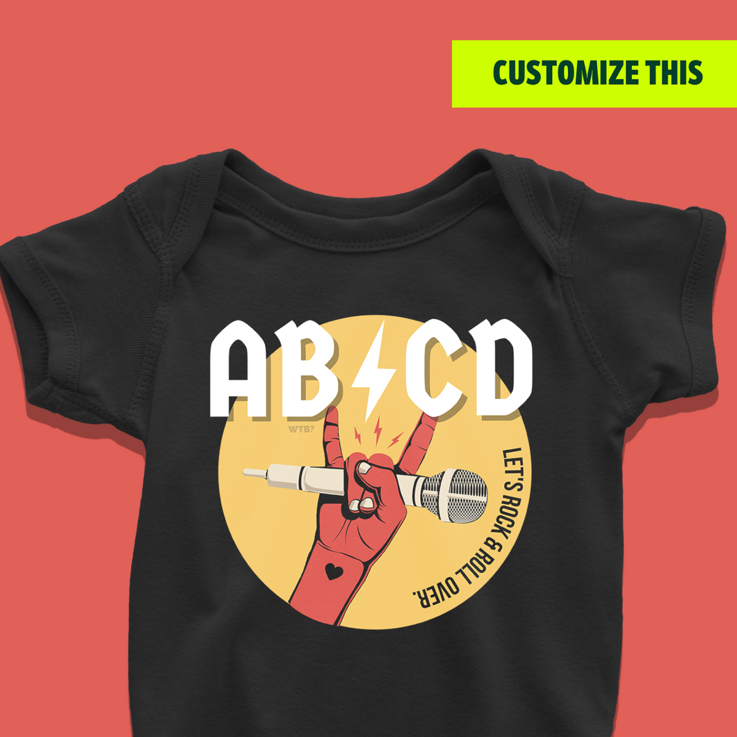 ABCD - Rock & Roll Onesie or T-Shirt
