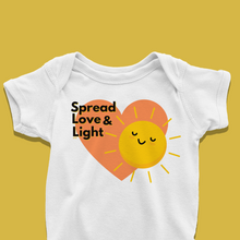 Load image into Gallery viewer, Spread Love &amp; Light - Baby Onesie or T-Shirt
